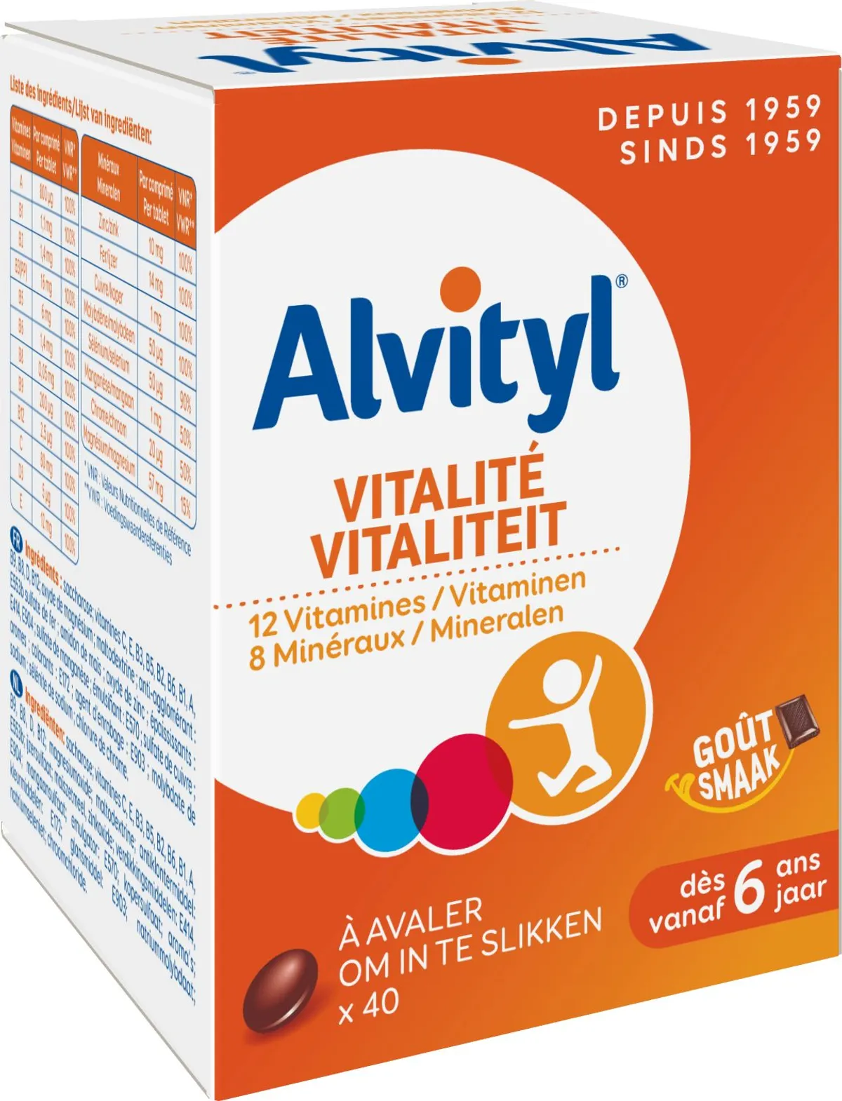 Alvityl Vitalité 40 Comprimés