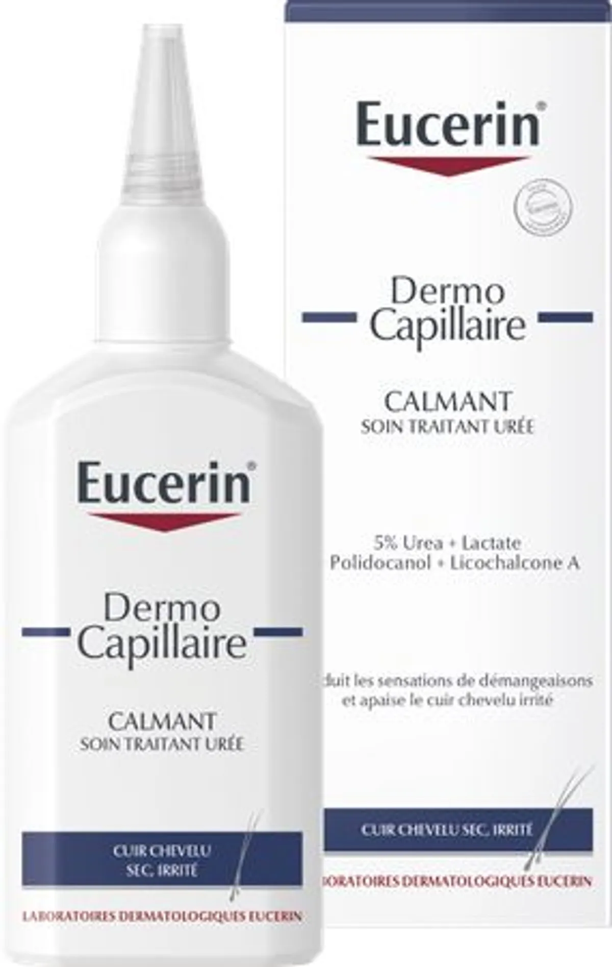 Eucerin DermoCapillaire Soin Traitant Urée Calmant Cuir Chevelu Sec Irrité 100ml