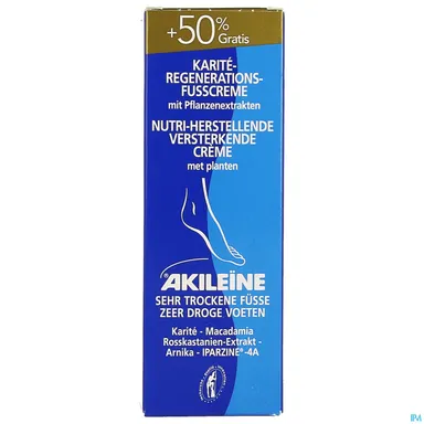 Akileine Crème Nutri Herstellend Droge Voeten 75ml (50% gratis)