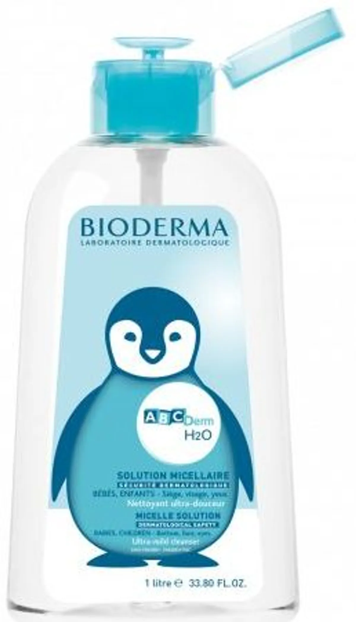 Bioderma ABC Derm H2O Solution Micellaire 1L (pompe inversée)