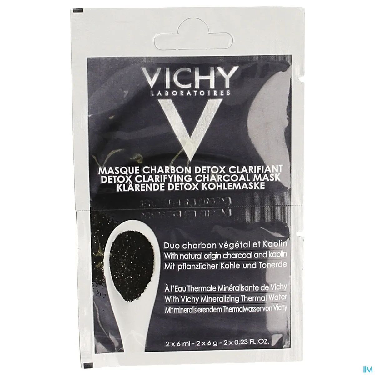 Vichy Pureté Thermale Mask Verduidelijkende Detox Steenkool 2x6ml