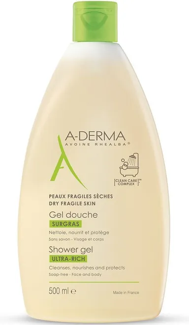 A-Derma Indispensables Gel Douche Surgras 500Ml