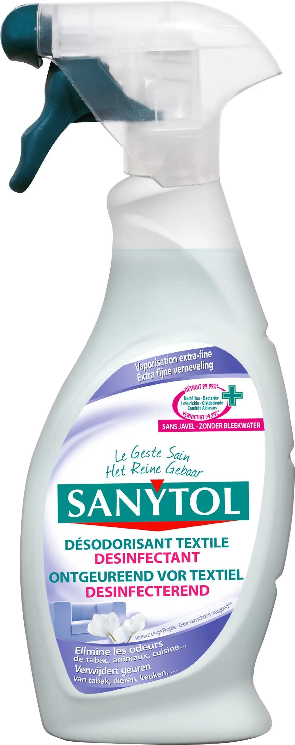 Sanytol Désodorisant Textiles Désinfectant 500ml