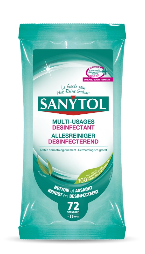 Sanytol Desinfecterend Allesreiniger 36 Maxi Doekjes