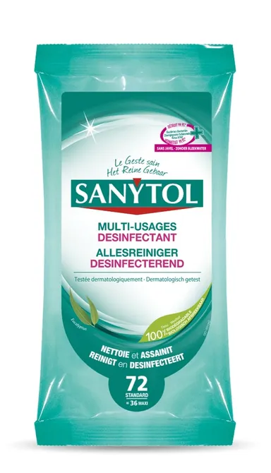 Sanytol Desinfecterend Allesreiniger 36 Maxi Doekjes