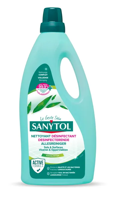 Sanytol Nettoyant Désinfectant Multi-Usages Sols et Surfaces 1L