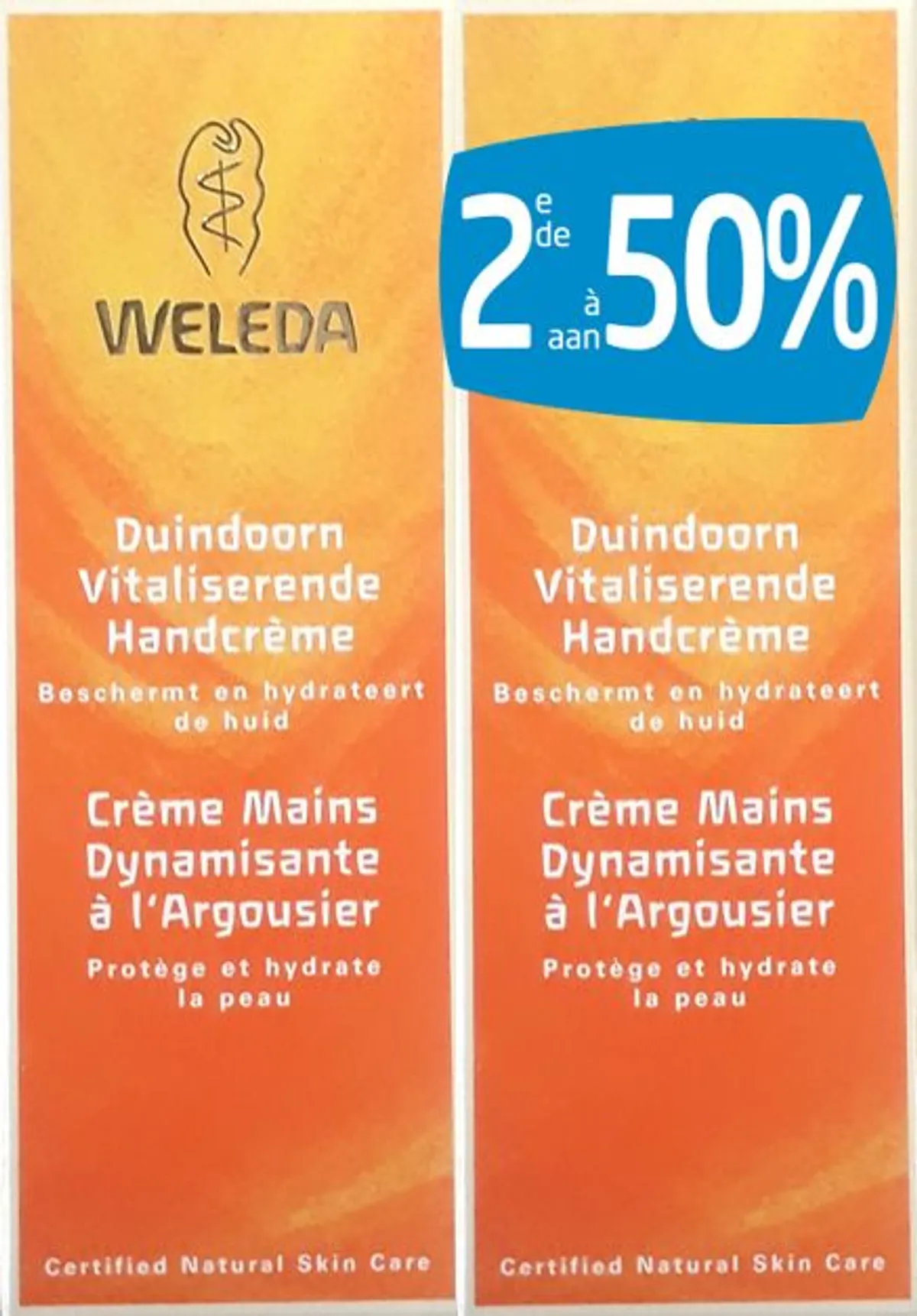 Weleda Crème Mains Dynamisante à l'Argousier 2x50ml (2ème à - 50%)