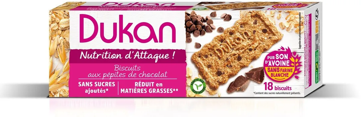 Dukan Koekje Stukjes Chocolade 6x3