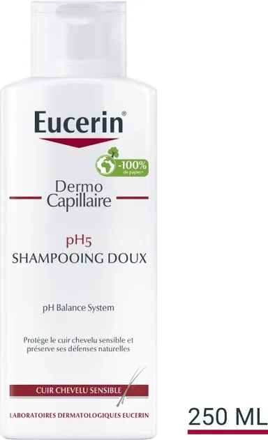 Eucerin DermoCapillaire pH5 Shampooing Doux Cuir Chevelu Sensible 250ml