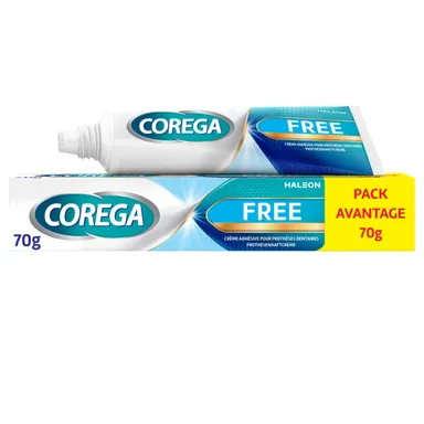 Corega Free Crème Adhésive 70g (pack avantage)