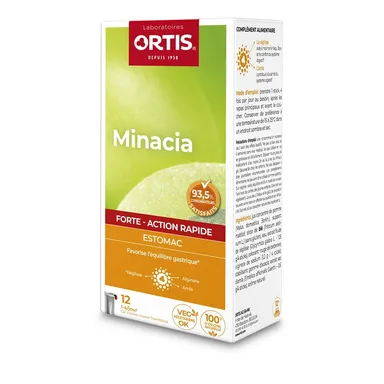 Ortis Minacia Forte Estomac Action Rapide 12 Sticks Gel