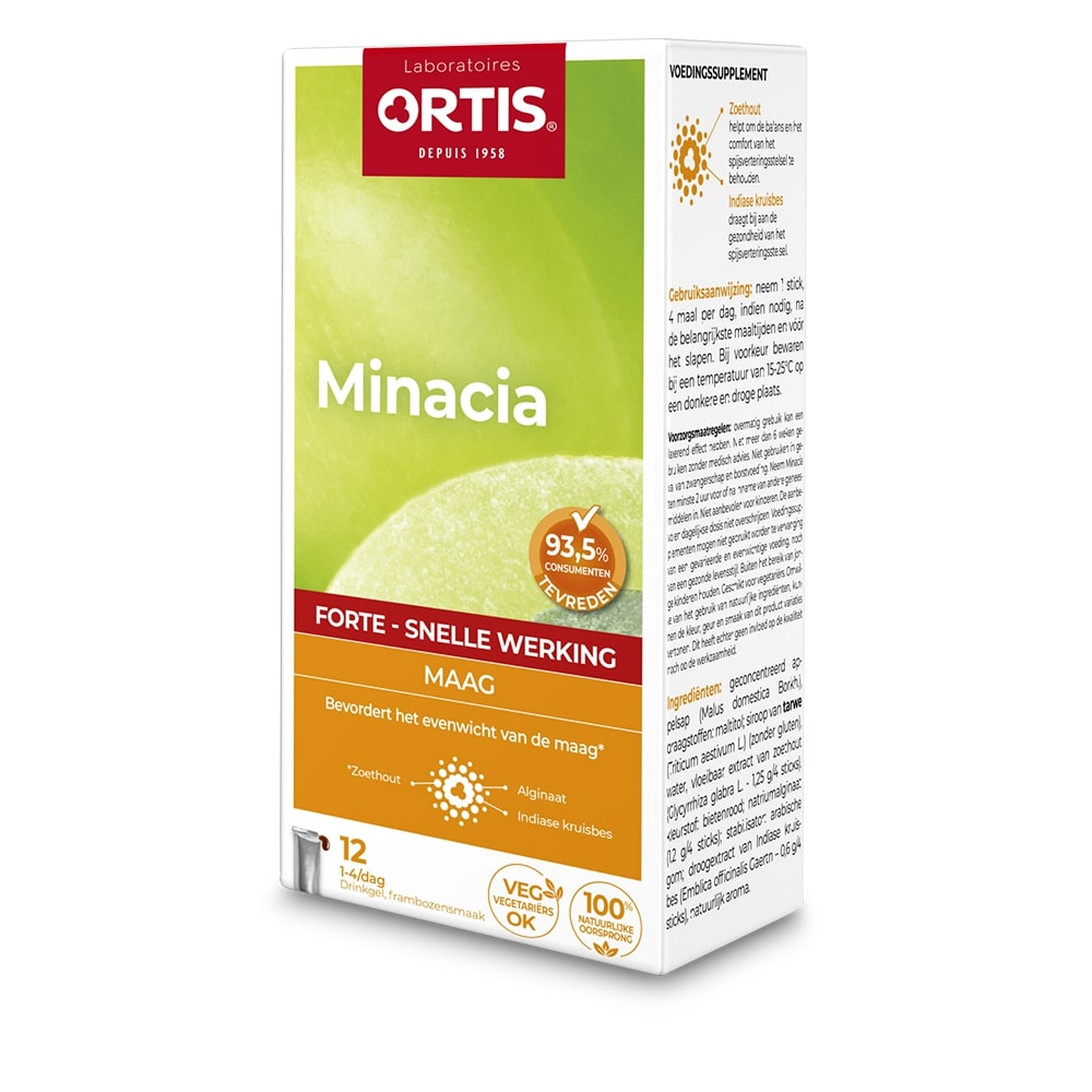 Ortis Minacia Forte Maag Snelle Werking 12 Sticks Gel