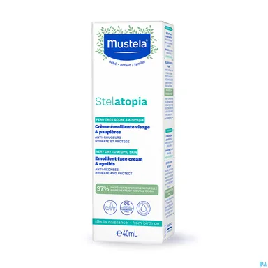Mustela AH Stelatopia Verzachtende Gezichtscrème 40 ml