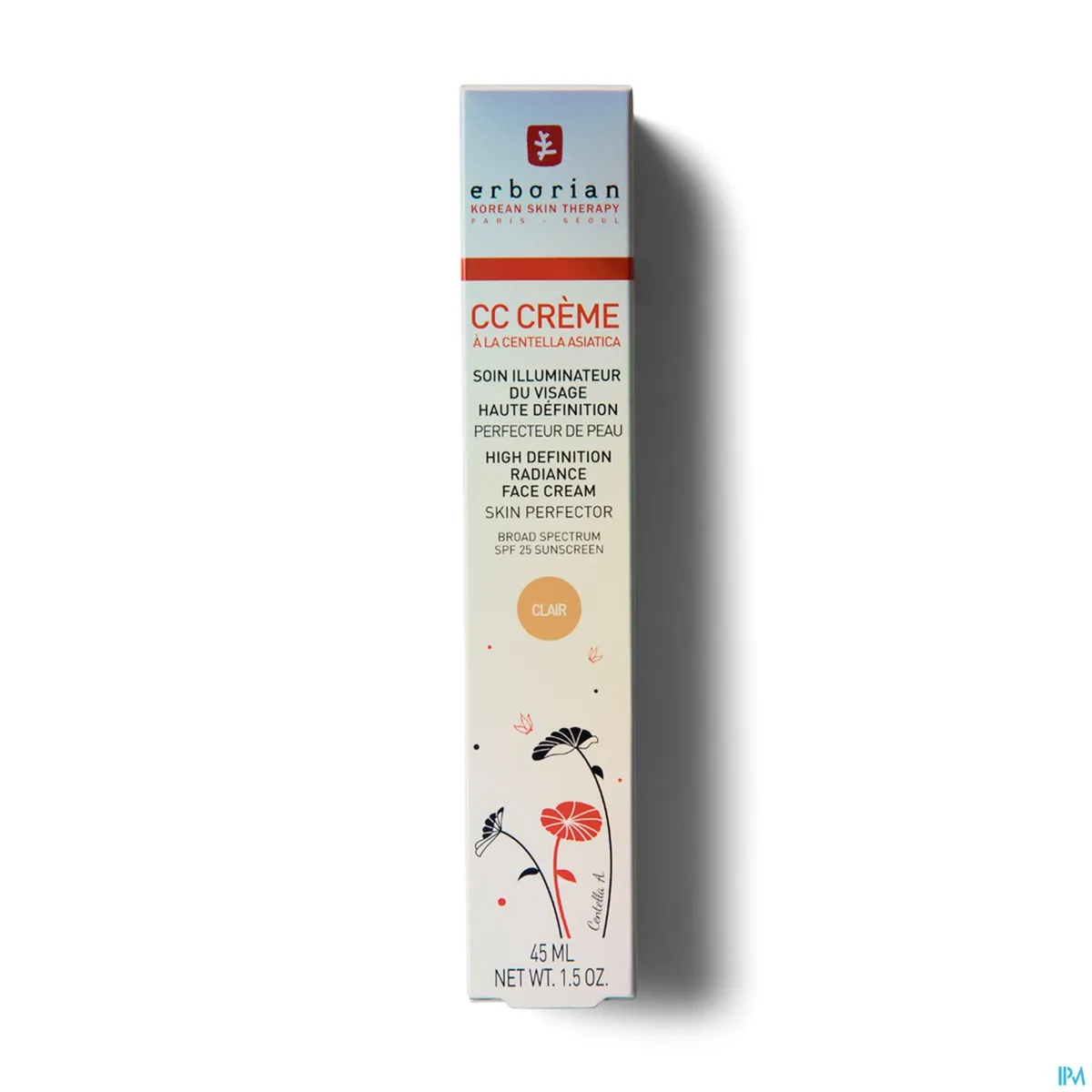 Erborian CC Crème Met Centella Asiatica Lichte Kleur 45ml