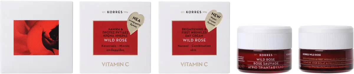 Korres Kf Rose Sauvage Eclat Crème de Jour Peau Normal à Mixte 40ml