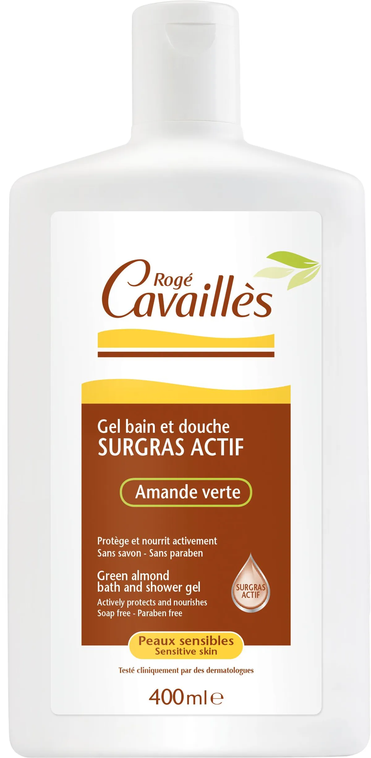 Rogé Cavaillès Gel Bain Douche Surgras Actif Amande Verte 400ml