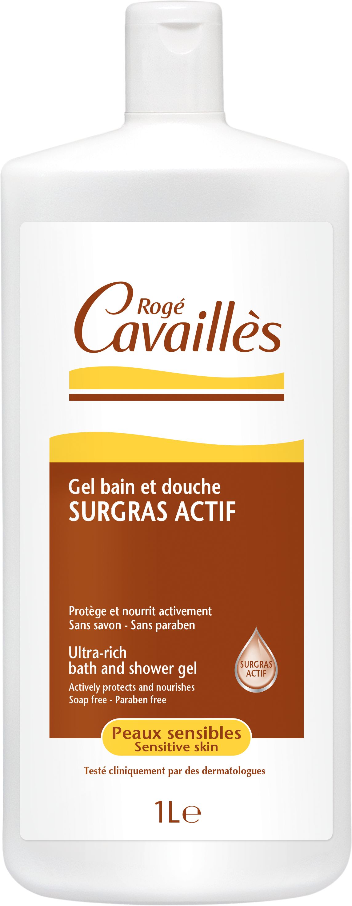 RC GEL SURGRAS ACTIF BAIN DOUCHE LAIT ET MIEL 1L main image 0