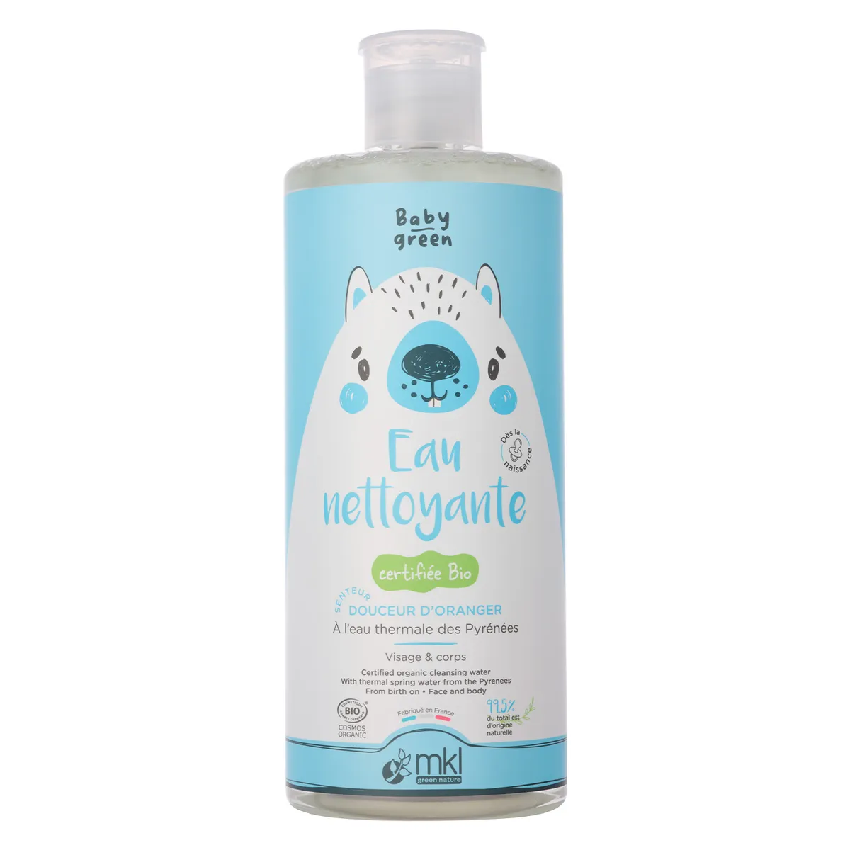 Mkl Baby Green Eau Nettoyante Bio 1L