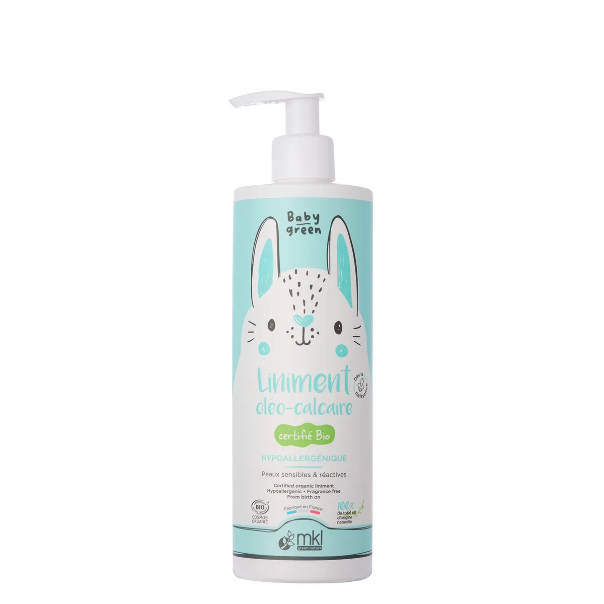 Mkl Baby Green Biologische olie- en kalkhoudende zalf 400 ml