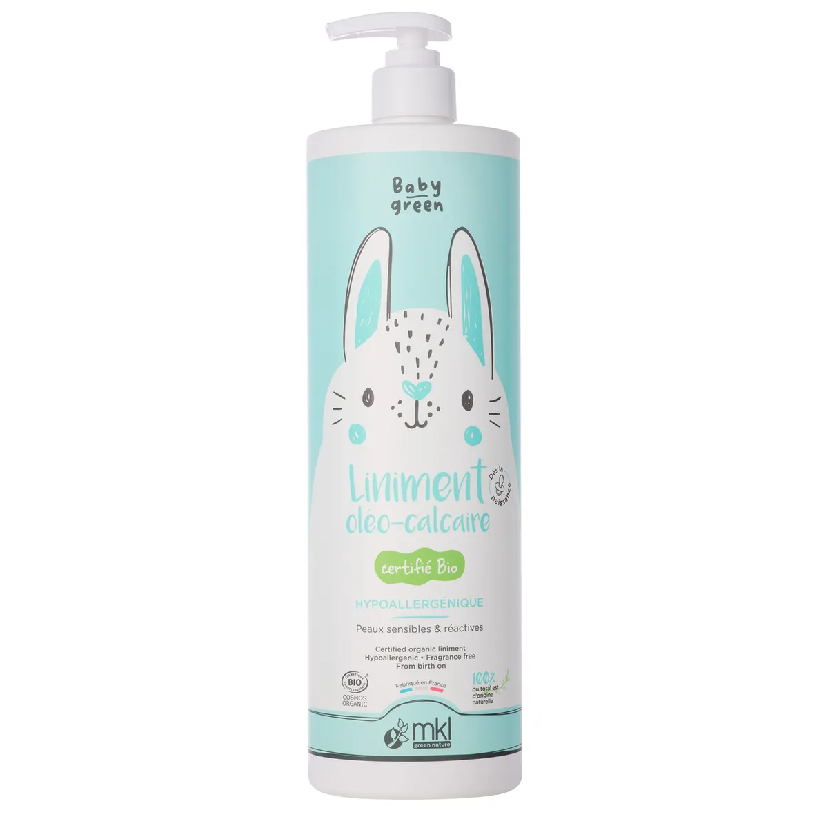 Mkl Baby Green Biologische olie- en kalkhoudende zalf 900 ml