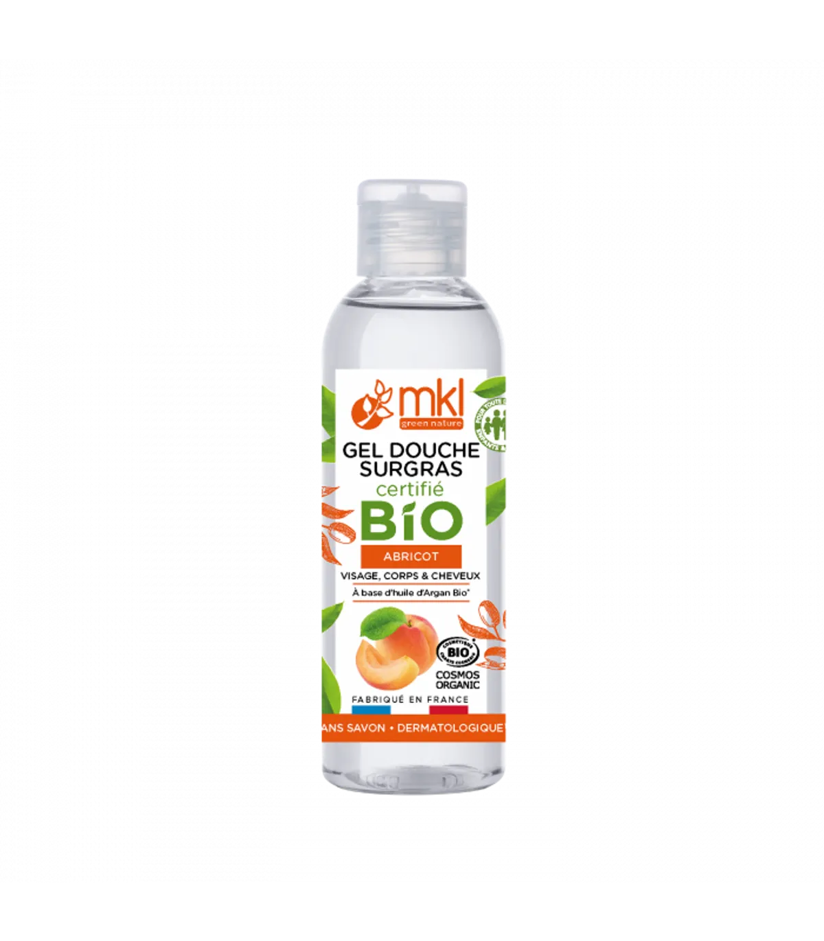 MKL Gel Douche Surgras Bio Abricot 100ml