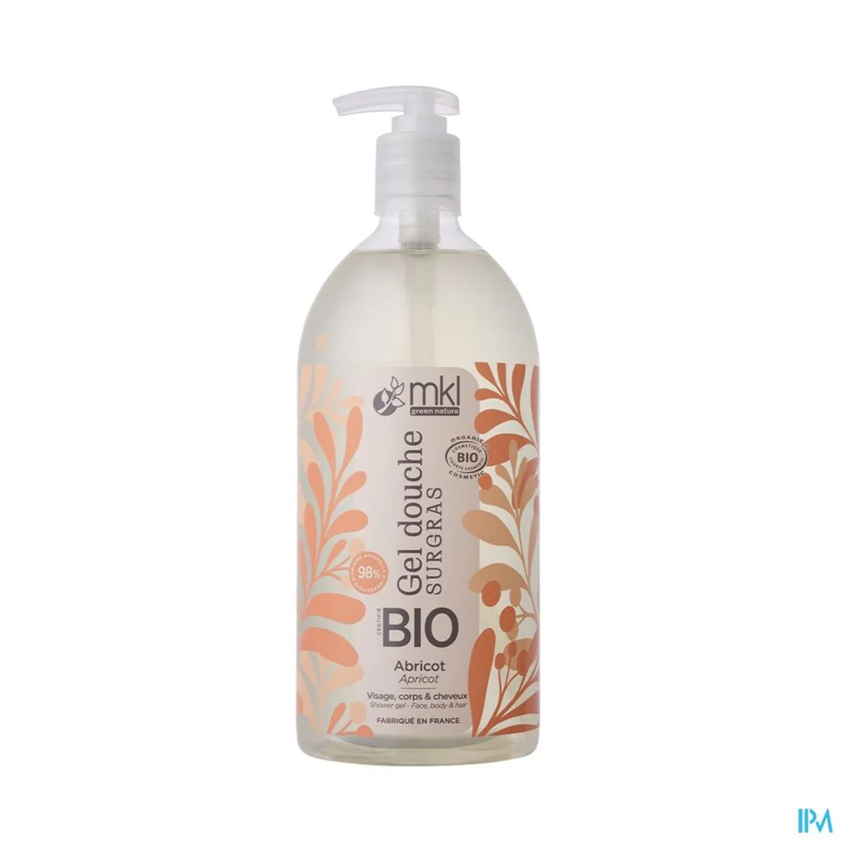 MKL Overvette Douchegel Bio Abrikoos 1 l