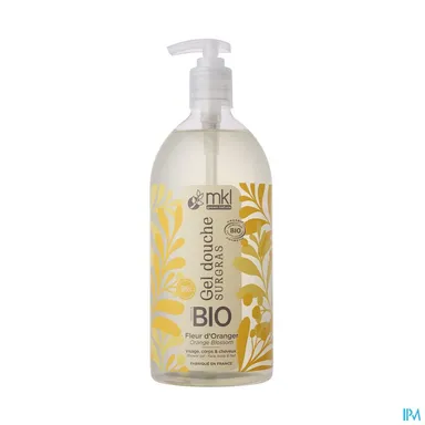 MKL Gel Douche Surgras Bio Fleur d'Oranger 1L