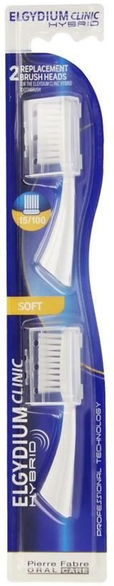 Oral Care Elgydium Clinic Hybrid Timer 15/100 Recharge Pour Brosse À Dents Électrique 2 Pièces