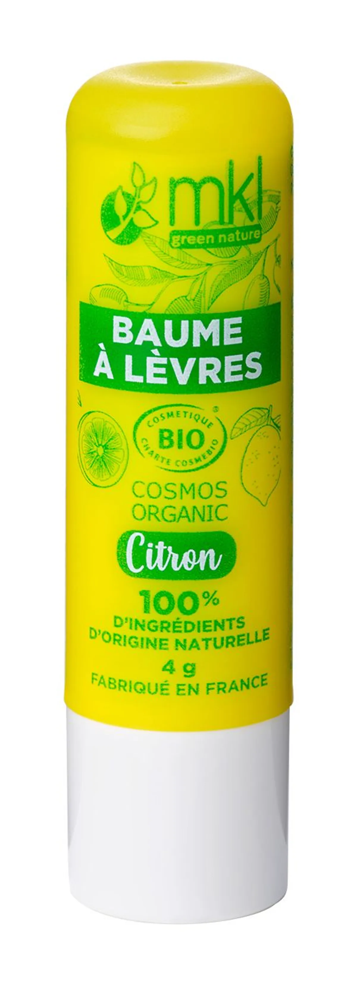 MKL Biologische Lippenbalsem Citroen 4 g