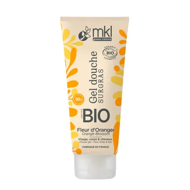 MKL Overvette Douchegel Bio Oranjebloesem 200 ml