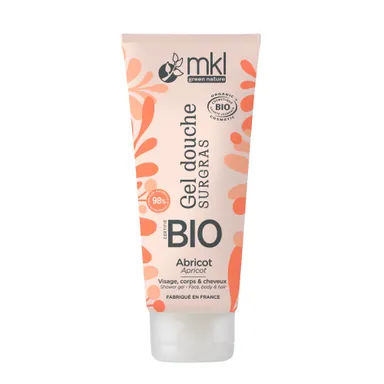 MKL Gel Douche Surgras Bio Abricot 200ml