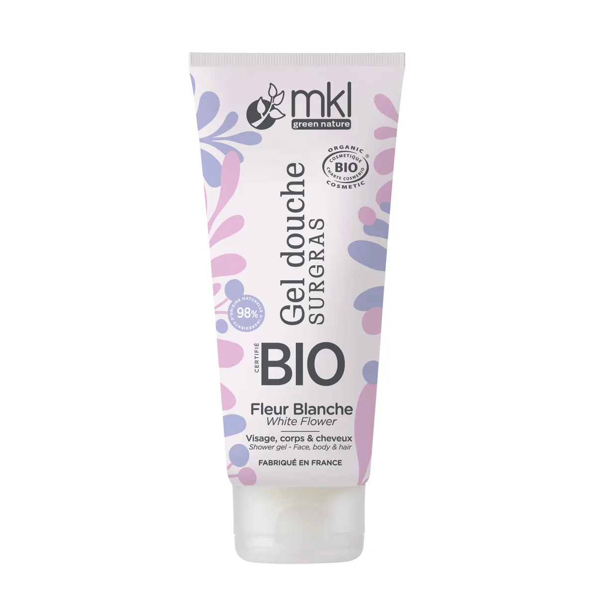MKL Gel Douche Surgras Bio Fleur Blanche 200ml
