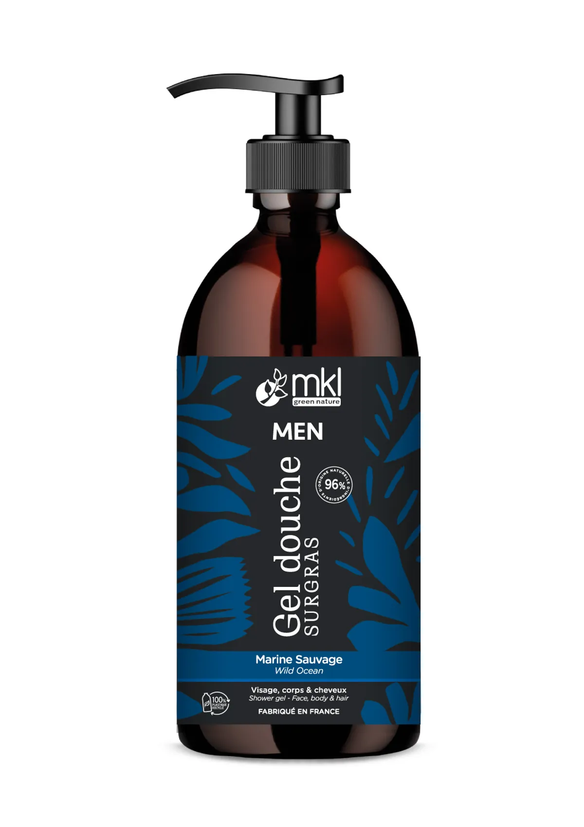 MKL Overvette Douchegel Bio Men Wild Ocean 1 l