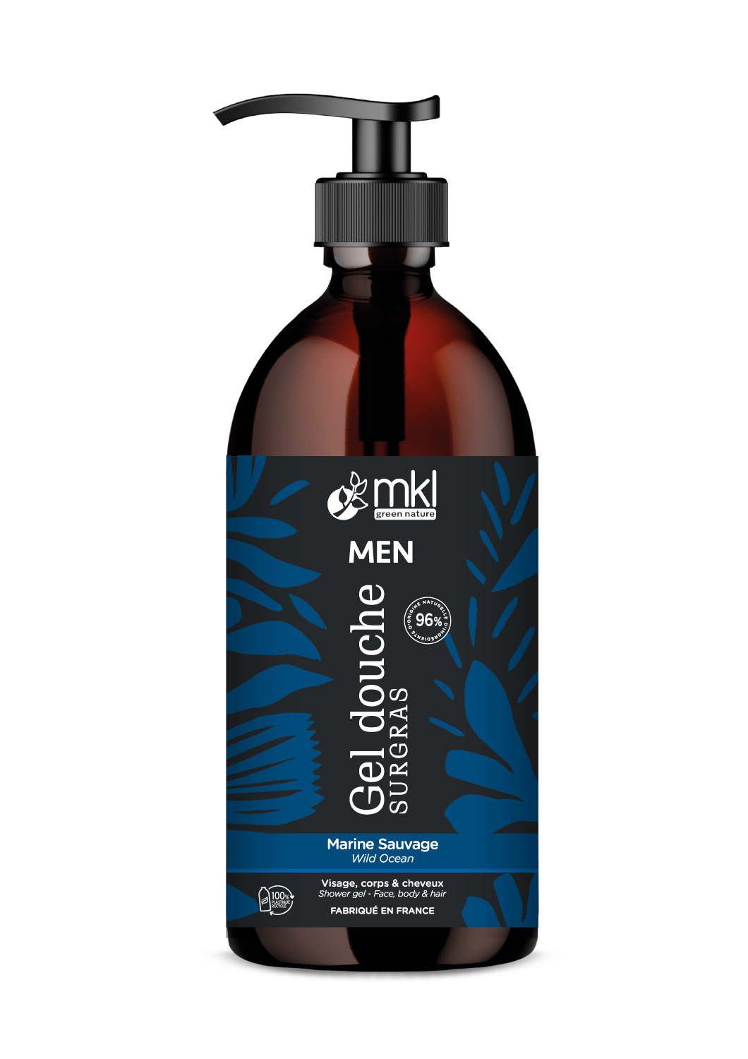 MKL Overvette Douchegel Bio Men Wild Ocean 1 l - MKL