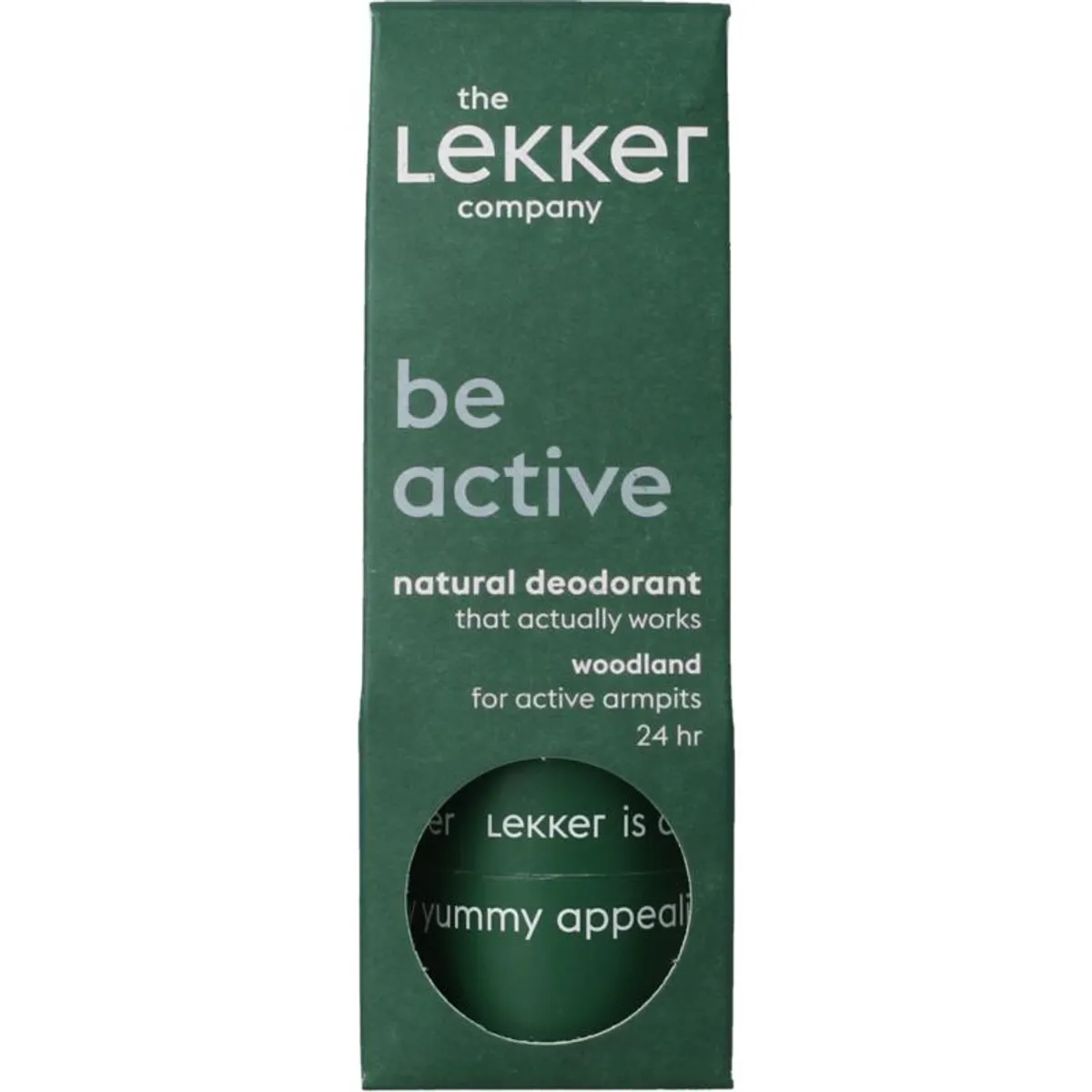 The Lekker Company Be Active Natural Deodorant Stick Woodland 40 g