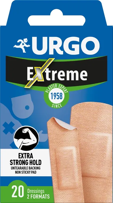 Urgo Extreme Pleister 12 x 2 cm x 7,2 cm + 4 x 3,4 cm x 7,2 cm