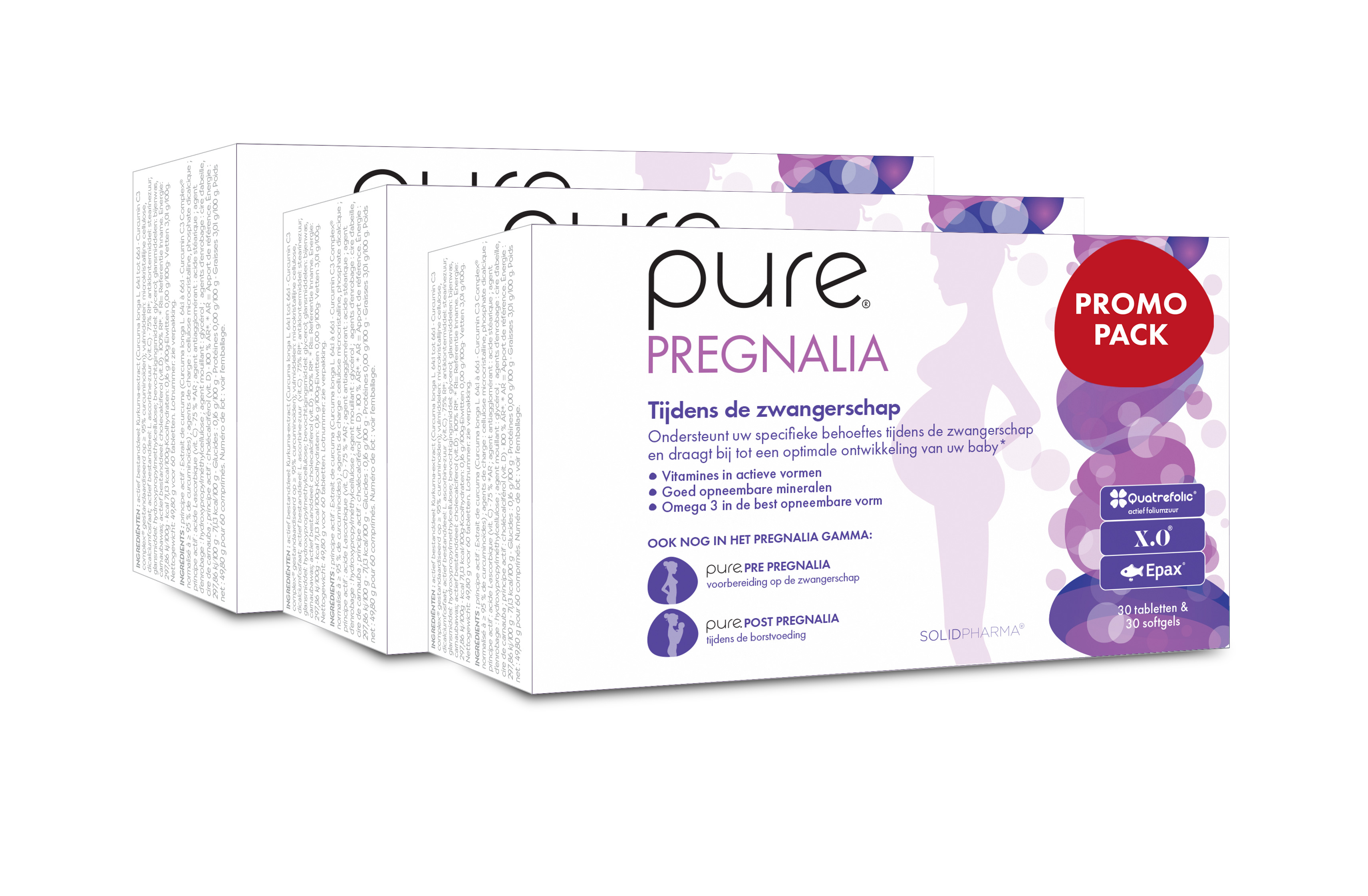 Pure Pregnalia Promopack 2x30 Tabletten + 30 Capsules - Pure