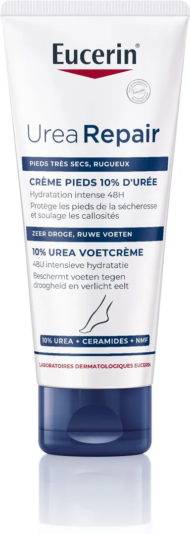 Eucerin UreaRepair Plus 10% Urea Voetcrème Zeer Droge en Ruwe Huid Tube 100ml