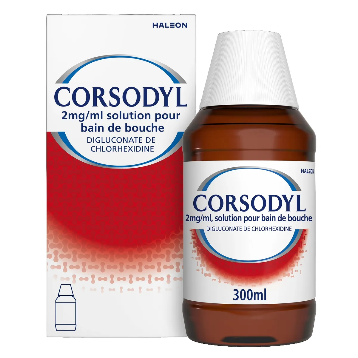 Corsodyl 2mg/ml Solution Bain Bouche 300ml