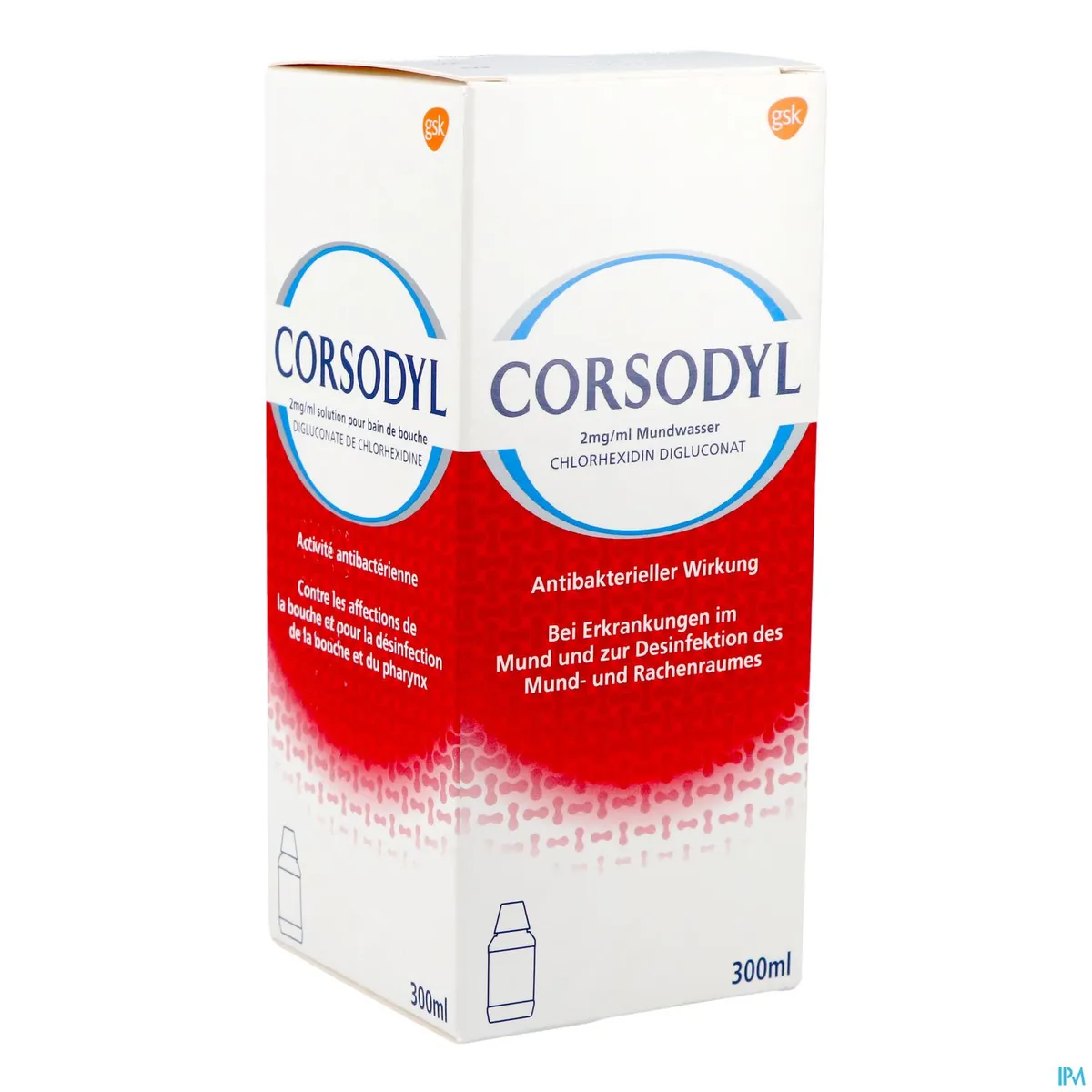 CORSODYL 2MG/ML MONDSPOELING OPLOSSING       300ML