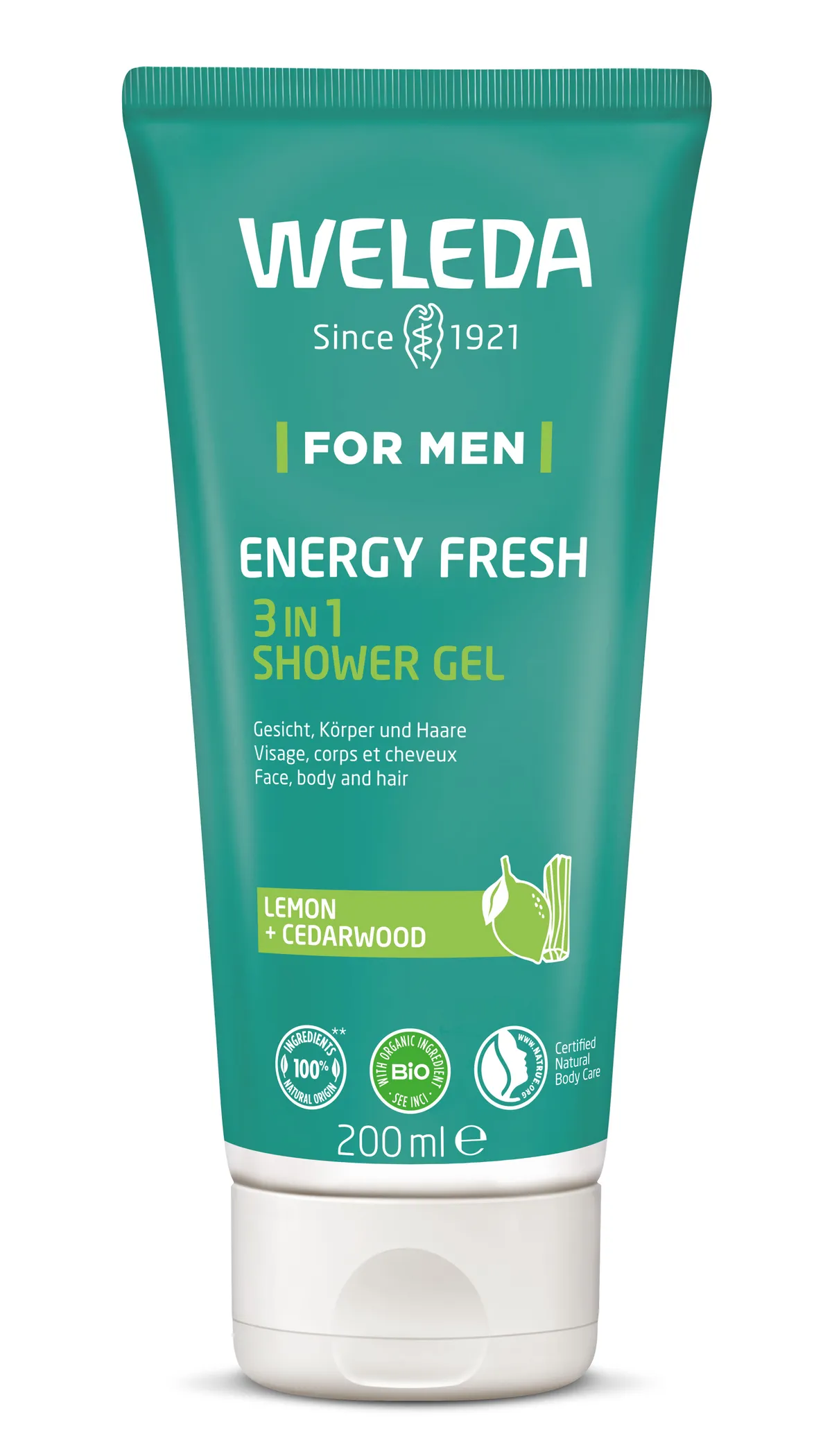 Weleda For Men Gel Douche Energy Fresh 3en1 200ml