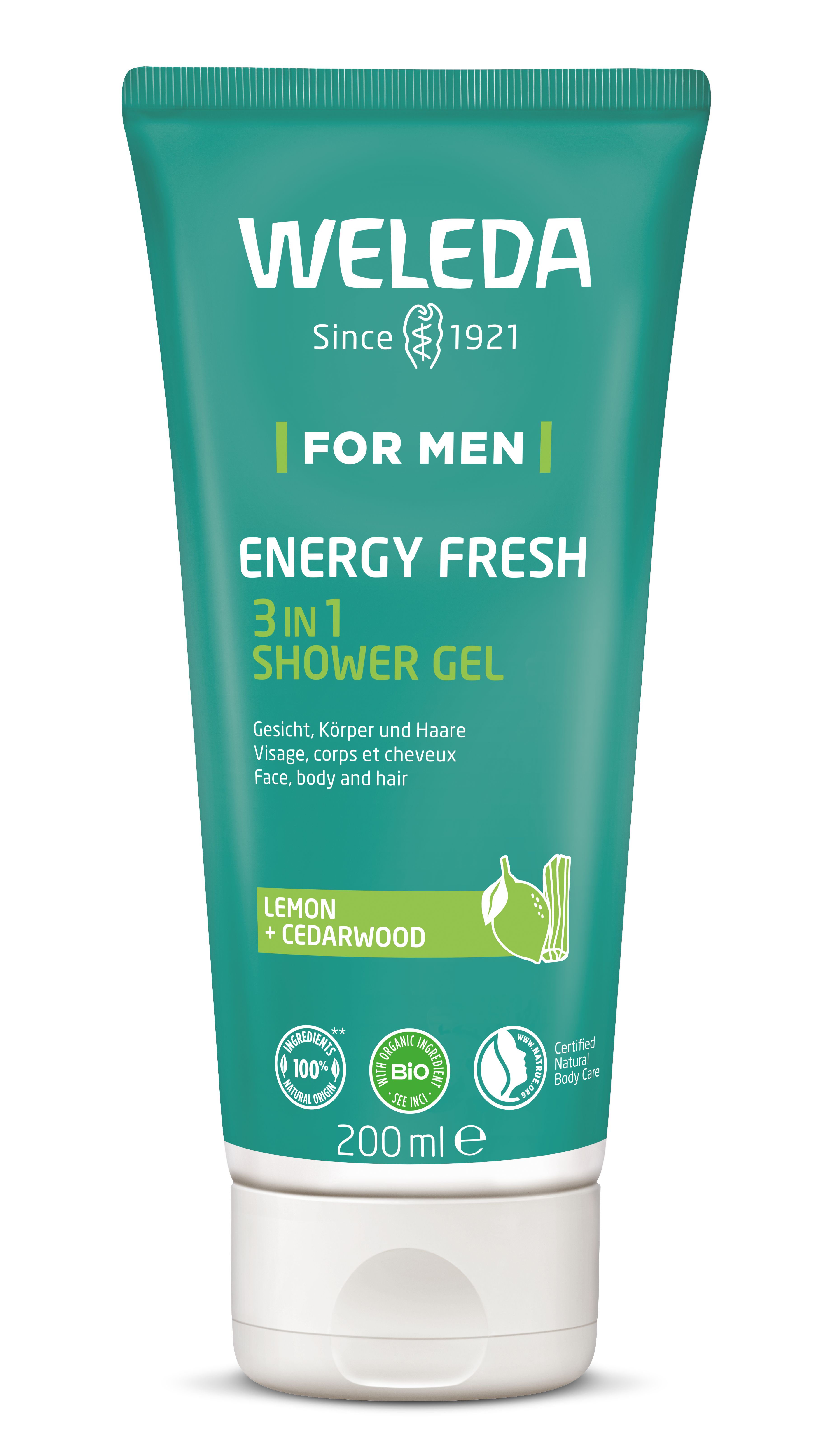 Weleda For Men Douchegel Energy Fresh 3-in-1 200 ml - Weleda