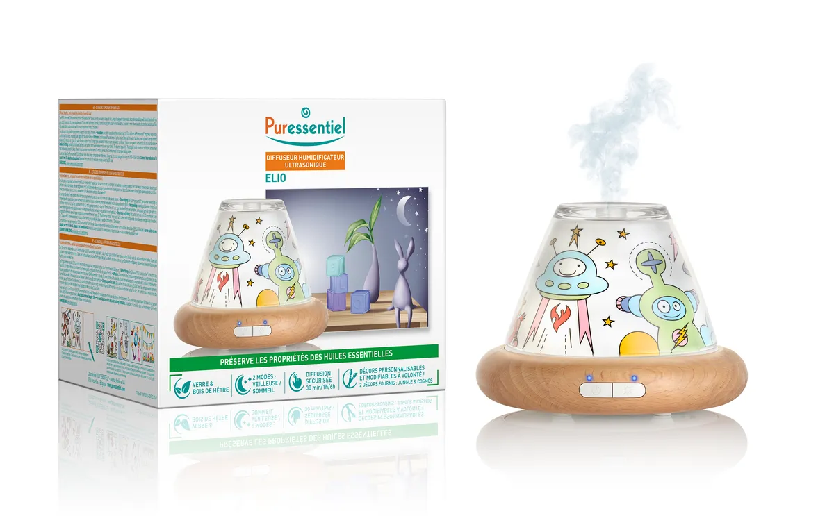 Puressentiel Diffuseur Humidificateur Ultrasonique ELIO