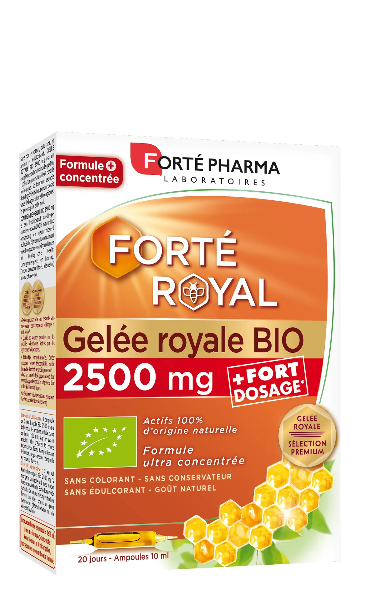 Forté Pharma Forté Royal Gelée Royale Bio 2500mg 20x10ml