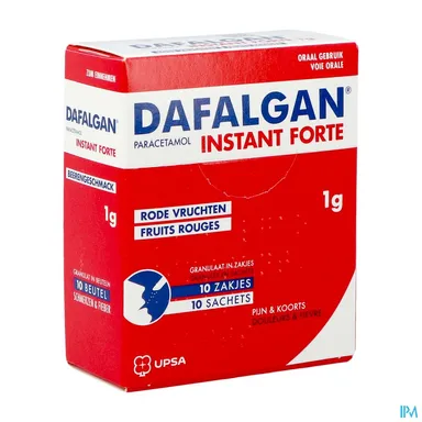 Dafalgan Instant Forte Fruits Rouges 1g 10 Sachets