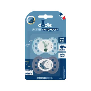 Dodie Sucettes Anatomiques Jour-Nuit 0-6 M