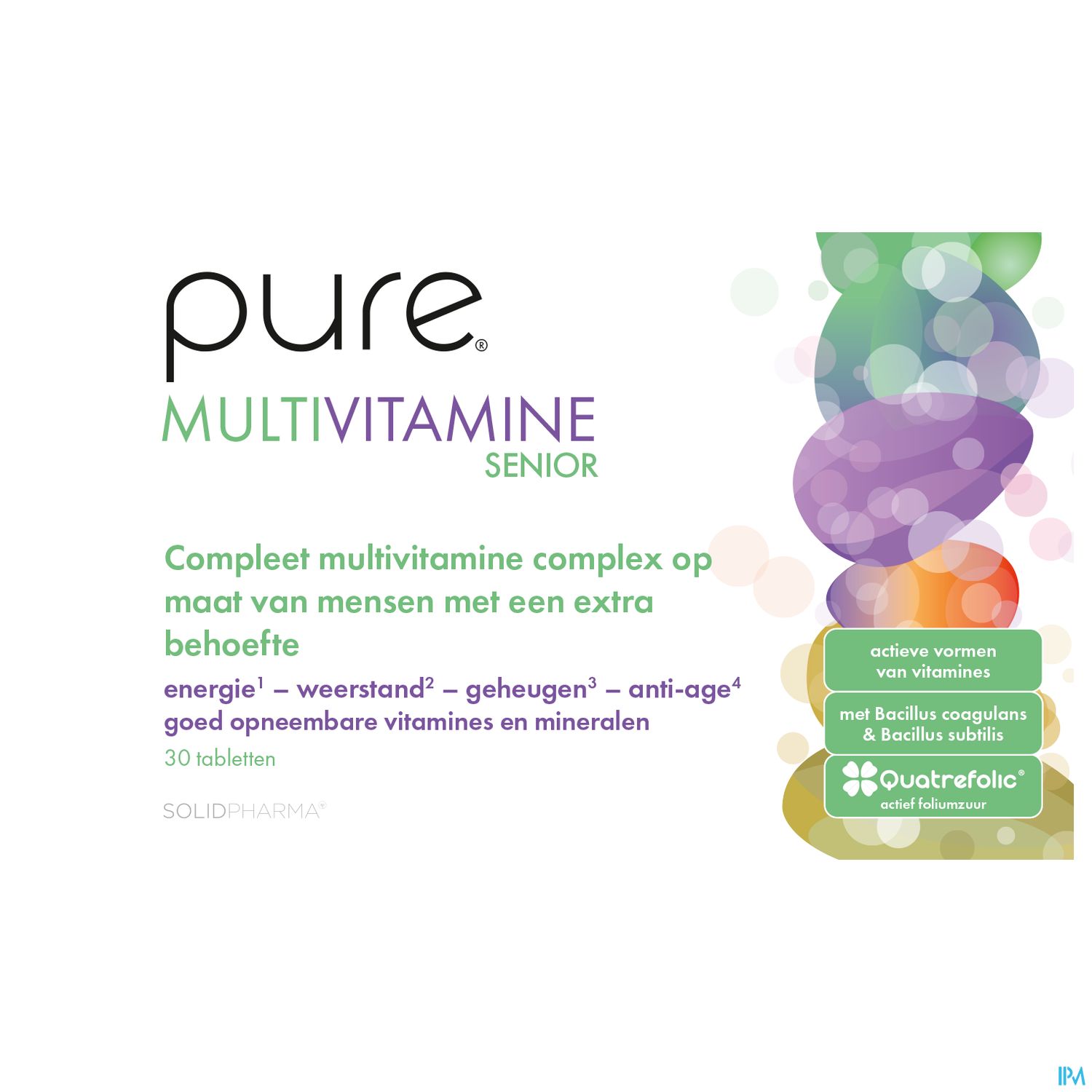 Pure Multivitamine Senior 30 Tabletten - Pure