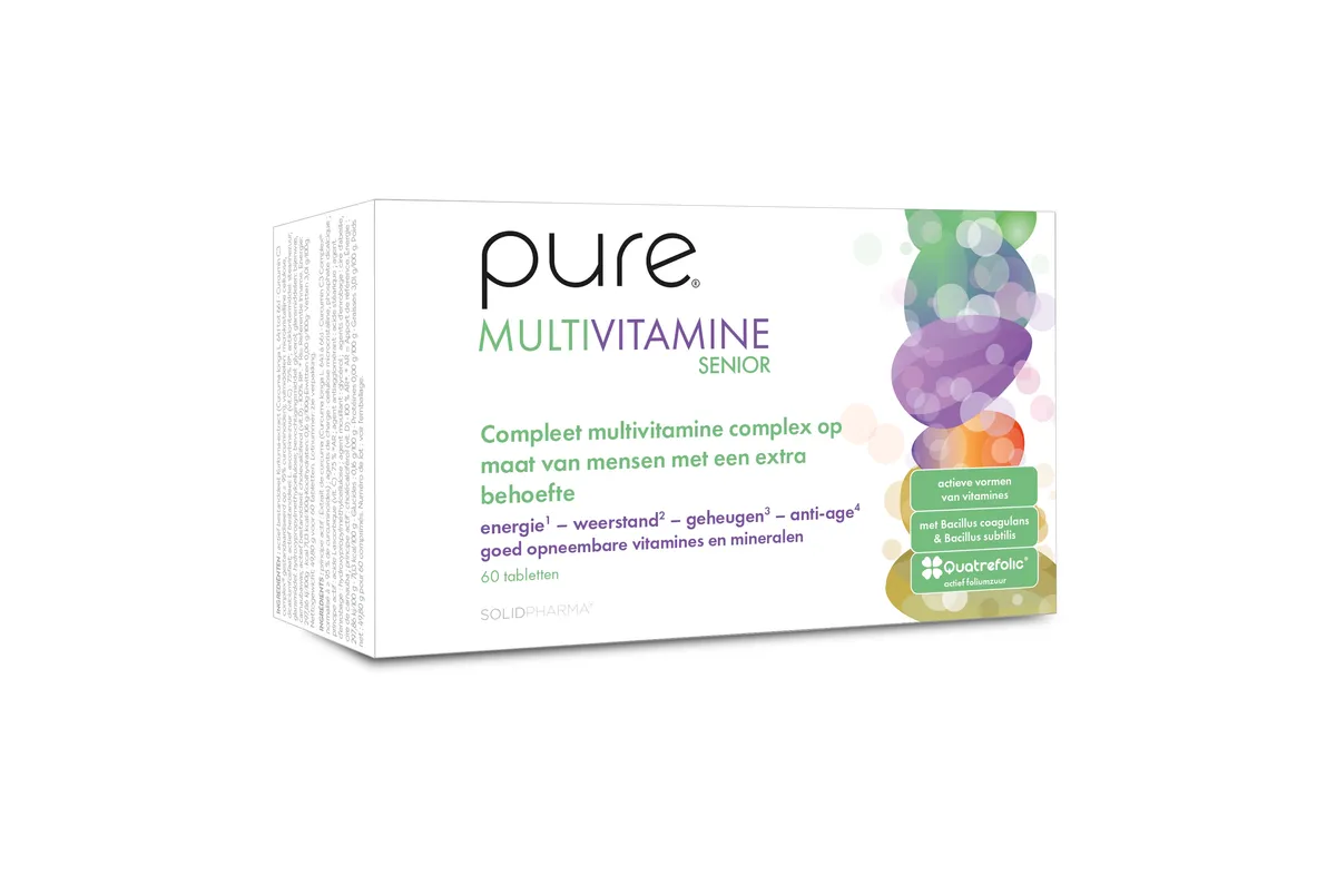Pure Multivitamine Senior 60 Tabletten
