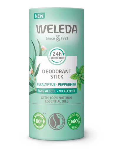 Weleda Déodorant Solide 24h Eucalyptus Menthe Poivrée 50g