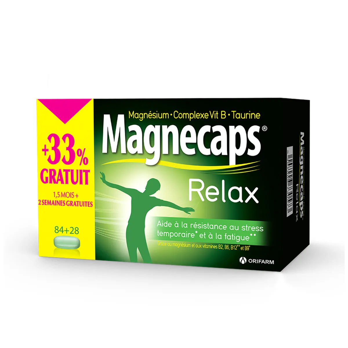 Magnecaps Relax 84+28 Comprimés